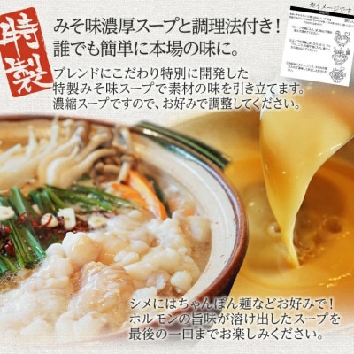 【国産】味噌味 もつ鍋セット 約10人前 BU001