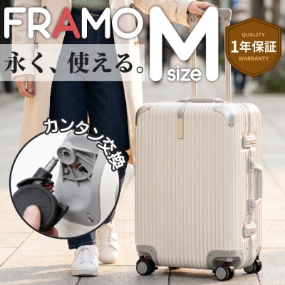 スーツケース 機内持ち込み Provo FRAMO 12002G アイボリー AY366
