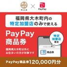 福岡県大木町　PayPay商品券(120,000円分)※地域内の一部の加盟店のみで利用可