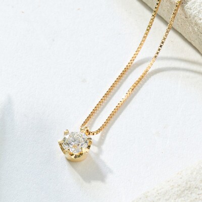 美品　K18    0.5ct   天然ダイヤネックレス　6.7g