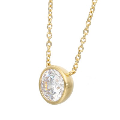 美品　K18 ダイヤモンド　0.14ct ネックレス　イエローゴールド