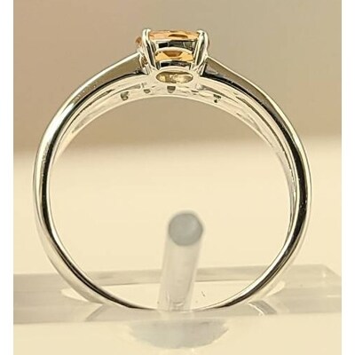 プラチナ インペリアルトパーズ(0.45ct)リング #12(K027924-H) | お