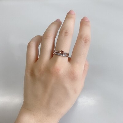 プラチナ インペリアルトパーズ(0.45ct)リング #12(K027924-H) | お