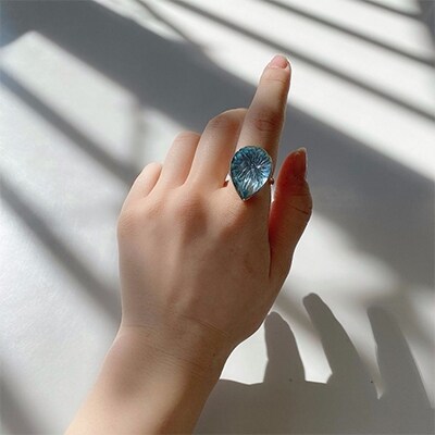 K18YG 甲州貴石切子 ブルートパーズ(25.43ct) リング K027960-H | お
