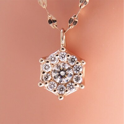 K18pg ピンクゴールド ダイヤネックレス 丸 お礼品詳細 ふるさと納税なら さとふる