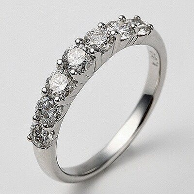 1キャラット プラチナ ハーフエタニティリング R90di P サイズ7 お礼品詳細 ふるさと納税なら さとふる