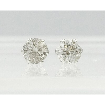 甲府市発 プラチナ 一粒 ダイヤモンド ピアス PT900 0.40ct [PK-0005 ...