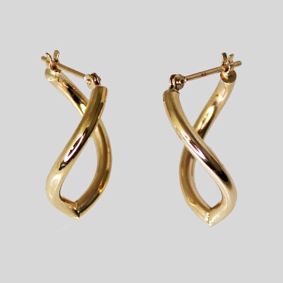 【ジュエリー】【宝石のまち甲府市】K10YG leaf/リーフ ピアス