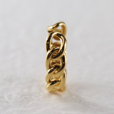 【ジュエリー】【宝石のまち甲府市】SV925 chain/チェーン イヤーカフ ゴールド