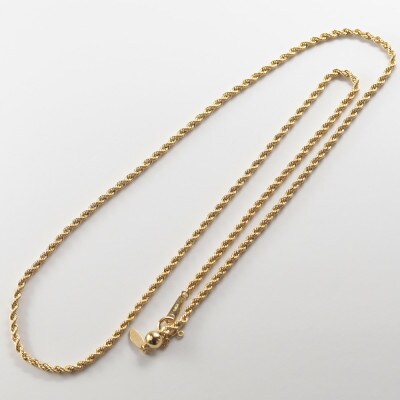 ジュエリー】【宝石のまち甲府市】K18 rope/ロープ チェーン | お礼品