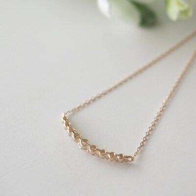 MADE IN KOFU] K18 D0.2ct ダイヤラインネックレス TI-590 | お礼品