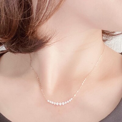 ★美品★天然ダイヤモンドネックレス　K18 D0.557ct  大粒ダイヤ