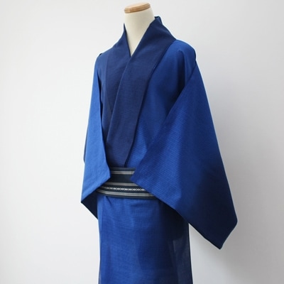 オーダーメイド 手染めユニセックス浴衣 夏着物 グラデーション 青 引き染め ぼかし染め お礼品詳細 ふるさと納税なら さとふる