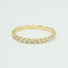 K18YG 0.30ct 9号 6分エタニティリング ラボグロウンダイヤモンド LD0063B