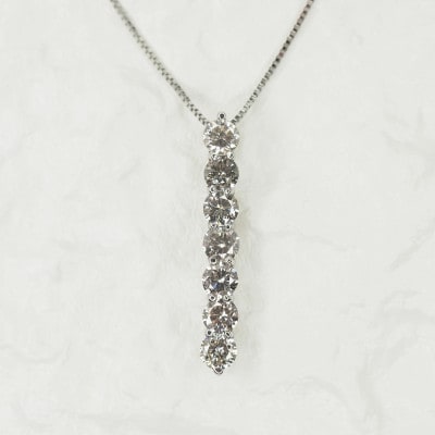 Pt1000ダイヤモンド1.078ct ペンダント/ネックレス[g165-67]