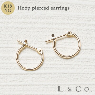 L&Co.】K18 フープ ピアス(極細小)(43-7906) | お礼品詳細 | ふるさと