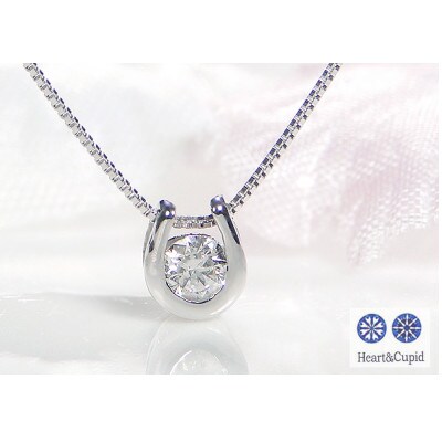 K18WG　ダイヤ(0.08ct*H&C)　ペンダント　321829