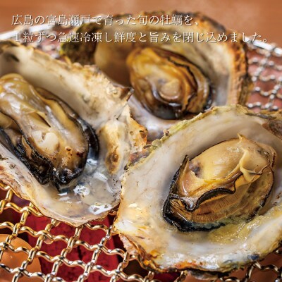 宮島が育んだ冷凍牡蠣(殻付き)40ヶ入