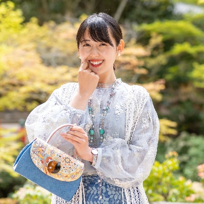 リアンミヤジマ ハンドメイドハンドバッグ