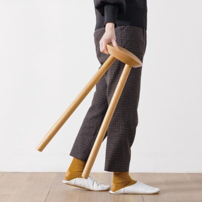 【浜本工芸】オーク無垢　7554スツール[SH44]　ダイニングテーブル用