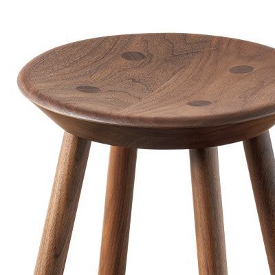 【浜本工芸】ウォルナット　7509スツール[SH44]　ダイニングテーブル用