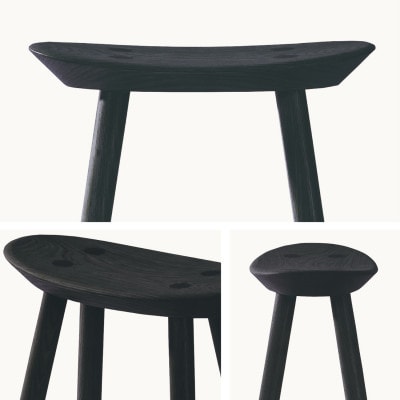 【浜本工芸】オーク無垢　7557スツール[SH44]　ダイニングテーブル用