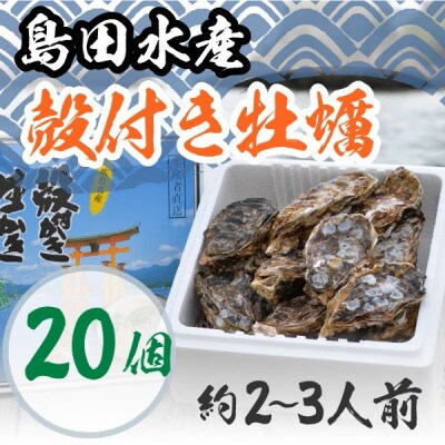 島田水産 広島県産生かき 殻付き牡蠣(加熱用) 20個