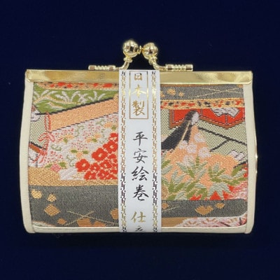 仕立屋甚五郎オリジナル　平安絵巻がま口財布(小)