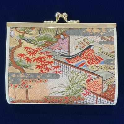 仕立屋甚五郎オリジナル　平安絵巻がま口財布(中)