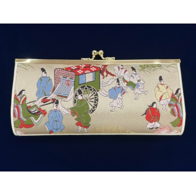 仕立屋甚五郎オリジナル　平安絵巻がま口財布(大)