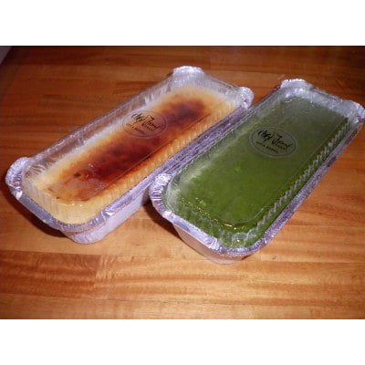九州産クリームチーズ使用　濃厚チーズブリュレ&濃厚抹茶チーズケーキセット