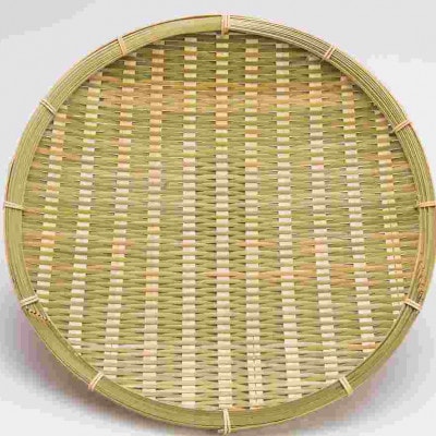 別府の伝統工芸竹細工　青竹丸ザル30cm　3枚組 【山下工芸】