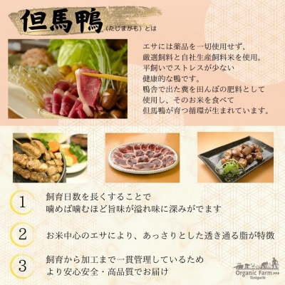 【毎月定期便】但馬鴨お楽しみコース5～6人前(鴨鍋　焼肉　しゃぶしゃぶ)全3回