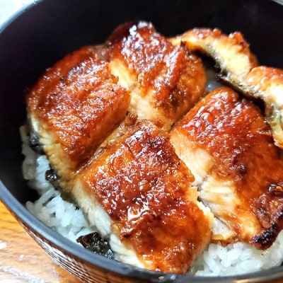 地元産のお美味しいお米で炊いたご飯付、訳あり見習い職人のうなぎ蒲焼丼2人前セット レンチン 数量限定