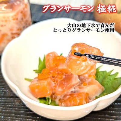 国産 グランサーモン塩辛「極糀」 2本 サーモン×麹×いくら 無添加 仕上げ