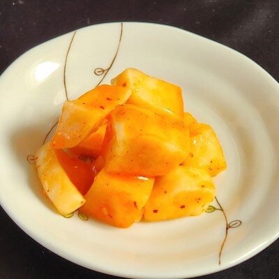 なつかしい、おばあちゃんの味!冬の旬菜、新温泉町産「キムチ、カクテキ」セット各500g×1個