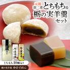 元祖羽二重とちもち10個入り+栃の実羊羹2本組(小豆・白あん)