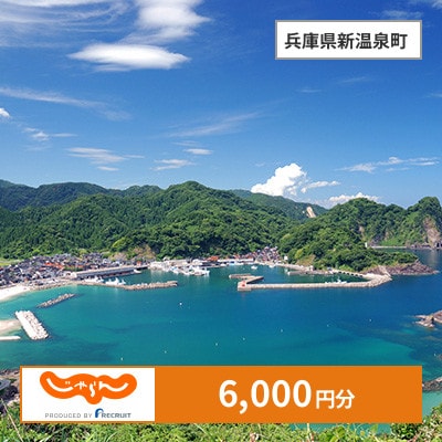 【じゃらんふるさと納税クーポン】 兵庫県新温泉町でつかえる6,000円 クーポン