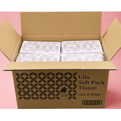 Lila ソフトパックティッシュ150W20入