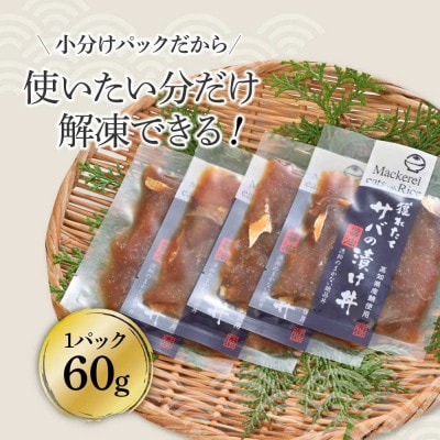 獲れたてサバの漬け丼　4袋セット