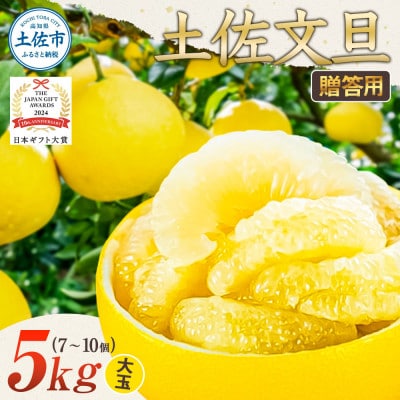 【2027年1月下旬から発送予定】【日本ギフト大賞2024受賞】園主こだわり土佐文旦贈答用 5kg