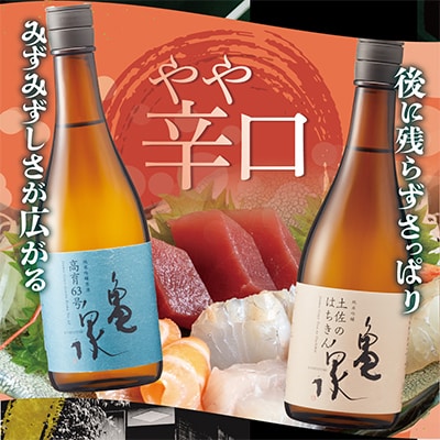 2本セット純米吟醸原酒高育63号720ml(火入)　純米吟醸土佐のはちきん720ml(火入)