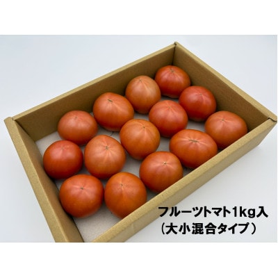 【2026年1月上旬～発送】旬の濃旨フルーツトマト約1kg 糖度8～10度 (大小混合)