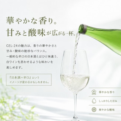 純米吟醸 生原酒 CEL-24(セル24)720ml(生酒) 2本セット 亀泉酒造の甘口な日本酒