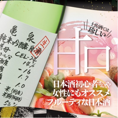 【発送月固定定期便】純米吟醸生原酒CEL-24 1800ml(1.8L)亀泉酒造の甘口な日本酒全2回