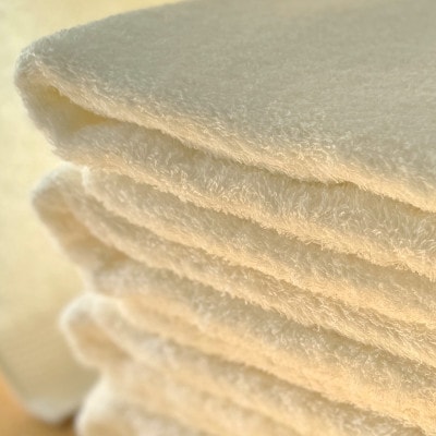 【大阪泉州タオル】黒鹿ブランドSautiller(ソティーエ)  オフホワイト バスタオル10枚