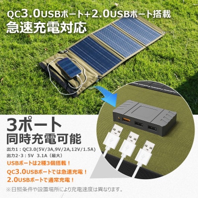 【セット】充電式LEDランタン 折りたたみ式ソーラーパネル SET-60SB3F