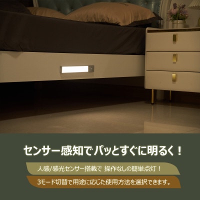 充電式バーライト マグネット付 ステンレスシール付属 人感センサー機能 HM-84T