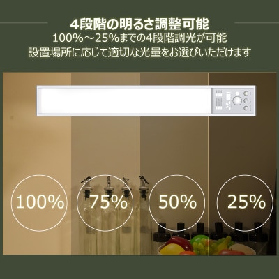 充電式バーライト マグネット付 ステンレスシール付属 人感センサー機能 HM-84T