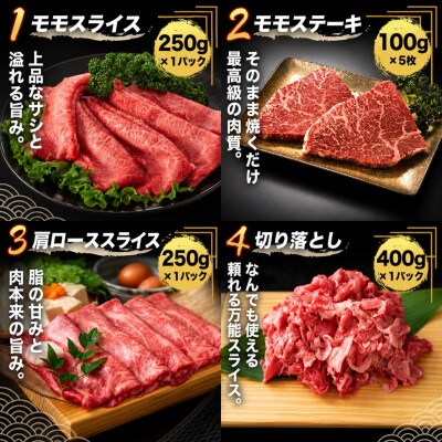 艶さし!【A4～A5】佐賀牛 4種 詰め合わせ セット 1.4kg(多久市)